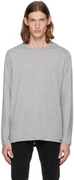 TOM FORD Gray Cotton & Modal Long Sleeve T-Shirt