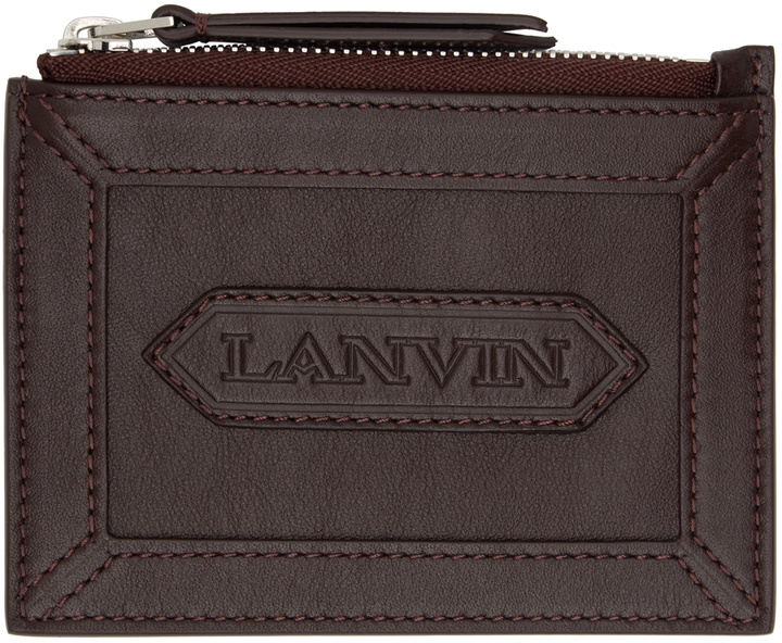 Photo: Lanvin Burgundy Zipped Card Holder