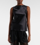 Nina Ricci Silk-blend satin top