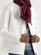 BRUNELLO CUCINELLI - Fringed Contrast-Tipped Cashmere Scarf