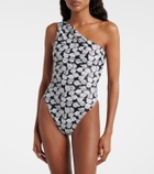 Same Printed one-shoulder swimsuit