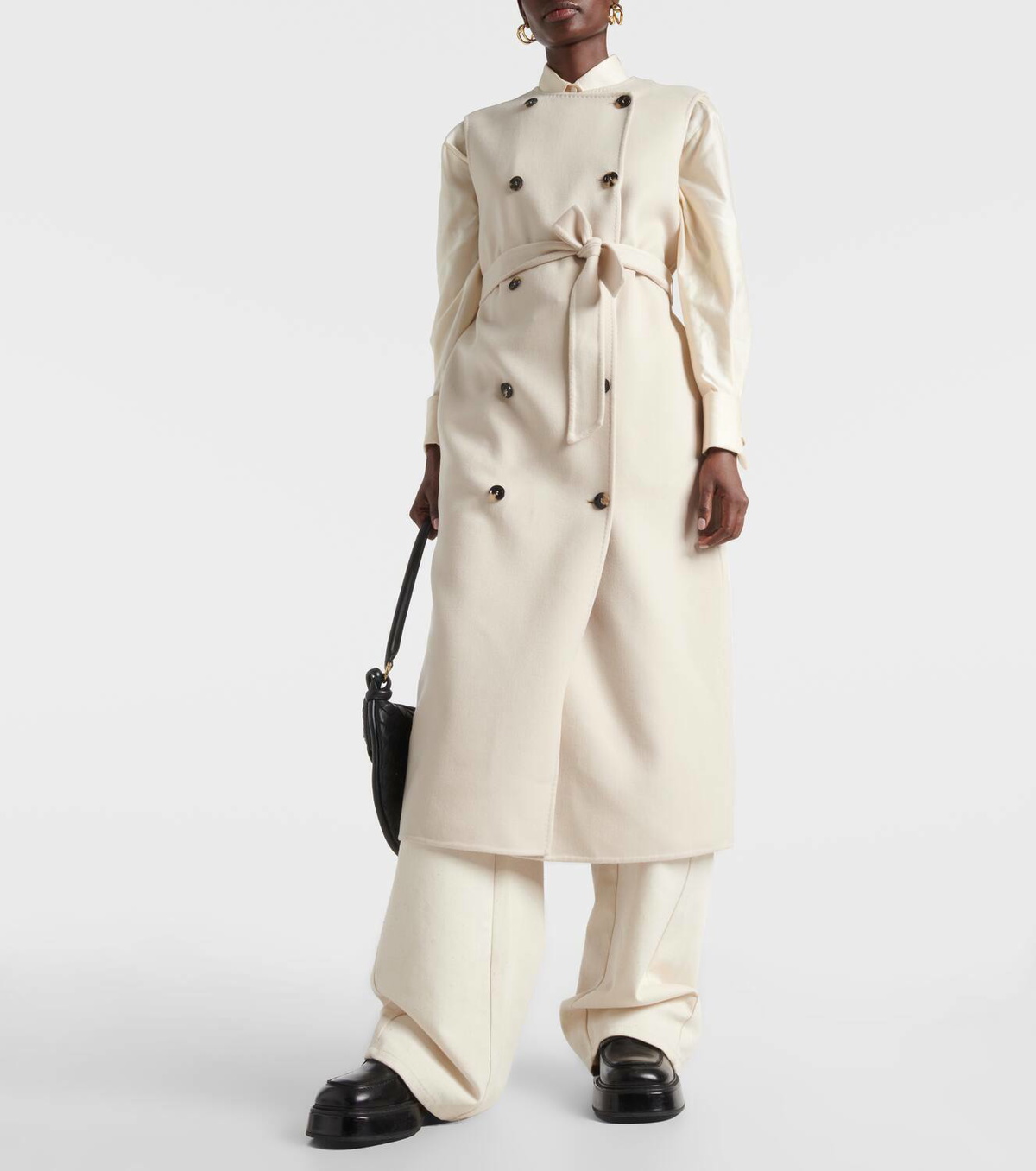 Max Mara Double-breasted wool and cashmere vest Max Mara