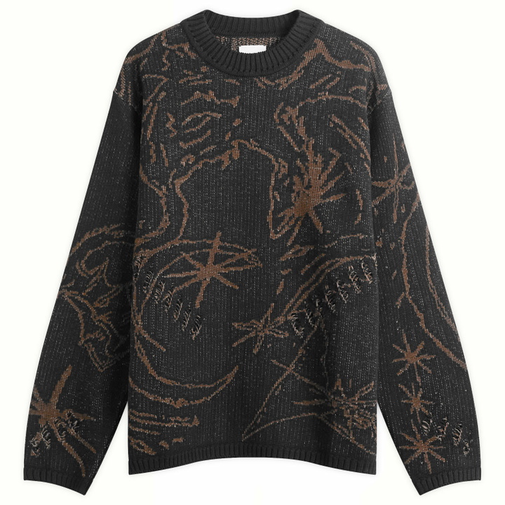Photo: ROA Men's Ryli Cotton Knit Crewneck in Black
