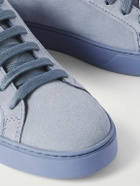 Tod's - Allacciata Cassetta Rubber-Trimmed Suede Sneakers - Blue