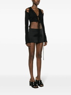 Jade Cropper Black Cut-Out Crop Top