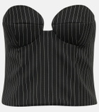 Magda Butrym - Pinstripe wool bustier