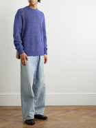 A.P.C. - Lucas Brushed Knitted Sweater - Purple
