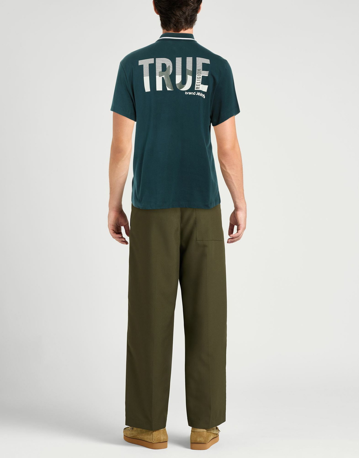 True Religion Mens Polo shirt Emerald in Green