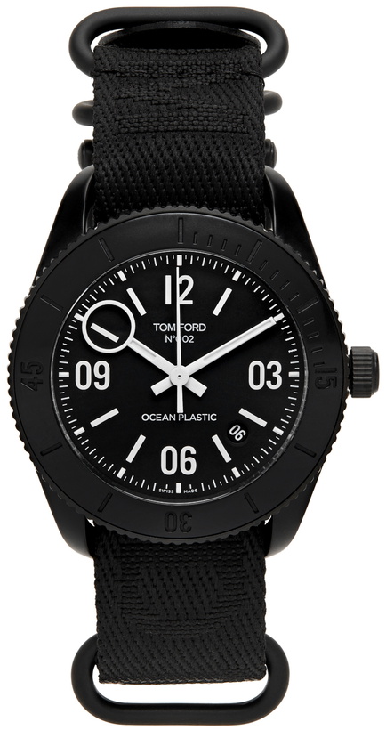 Photo: TOM FORD Black No.002 Ocean Plastic Sport Watch