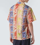 Etro Printed cotton bowling shirt