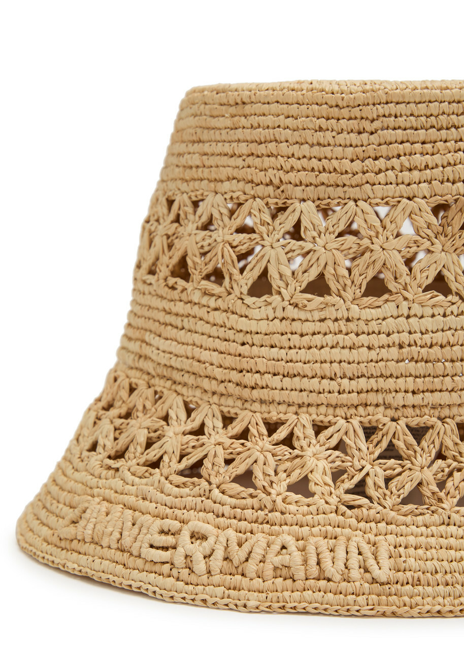 Zimmermann Raffia Bucket hat Natural