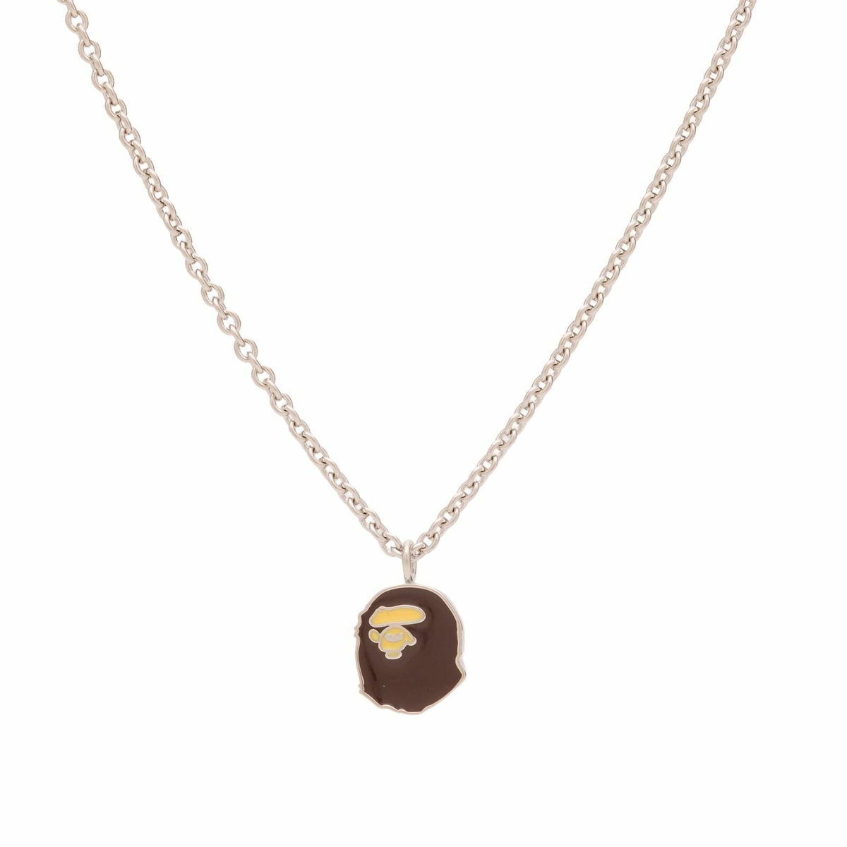 A Bathing Ape Men's Ape Head Necklace in Brown 