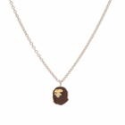 A Bathing Ape Men's Ape Head Necklace in Brown 