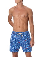 MC2 Saint Barth Comfort Light Classic Stretch Swim Shorts With Fishes Print