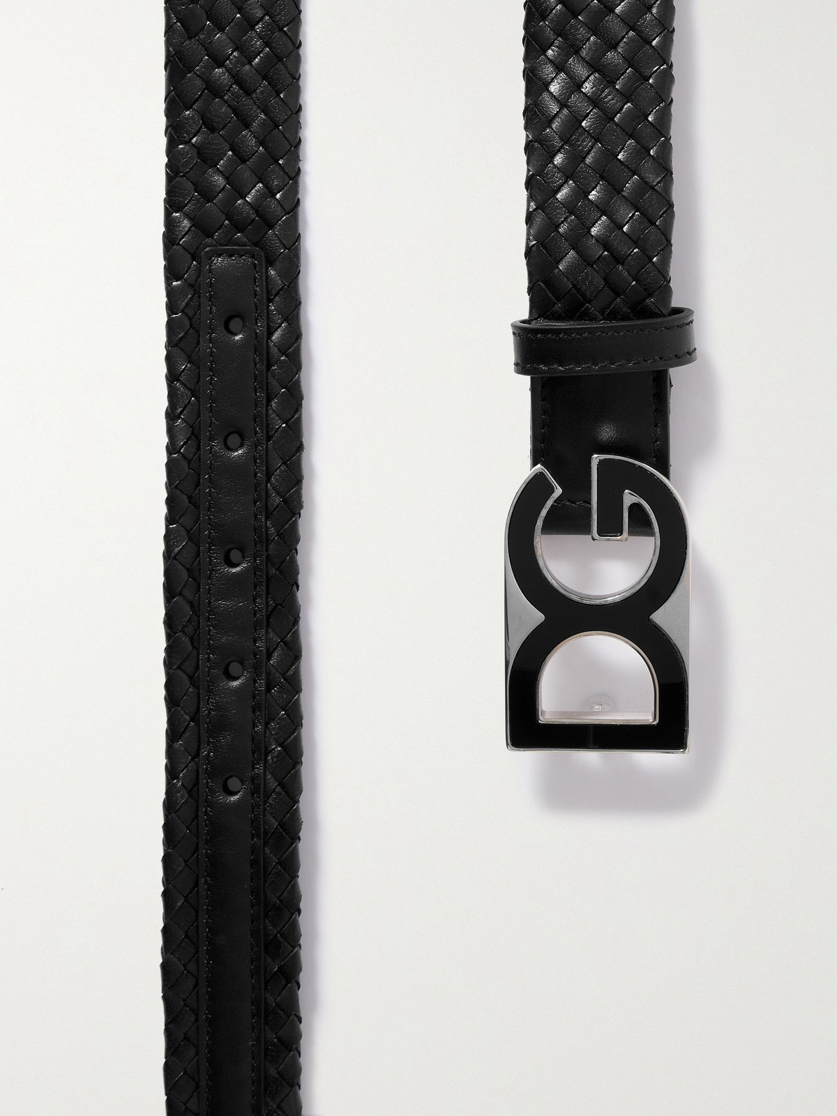 3cm Woven Leather Belt