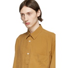 Schnaydermans Orange Modal Boxy Popover Shirt