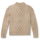 Isabel Marant - Macey Merino Wool Cable Knit Sweater - Neutrals