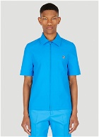Logo Charm Polo Top in Blue