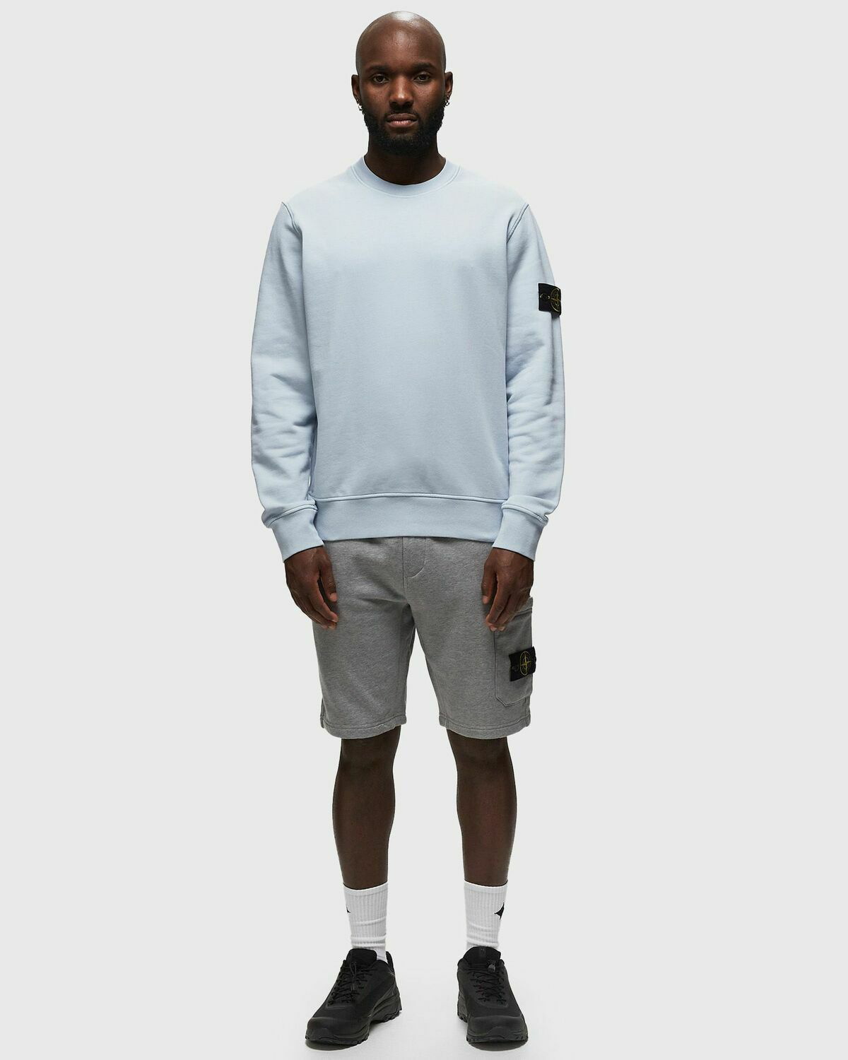 Stone island light blue 2024 sweatshirt