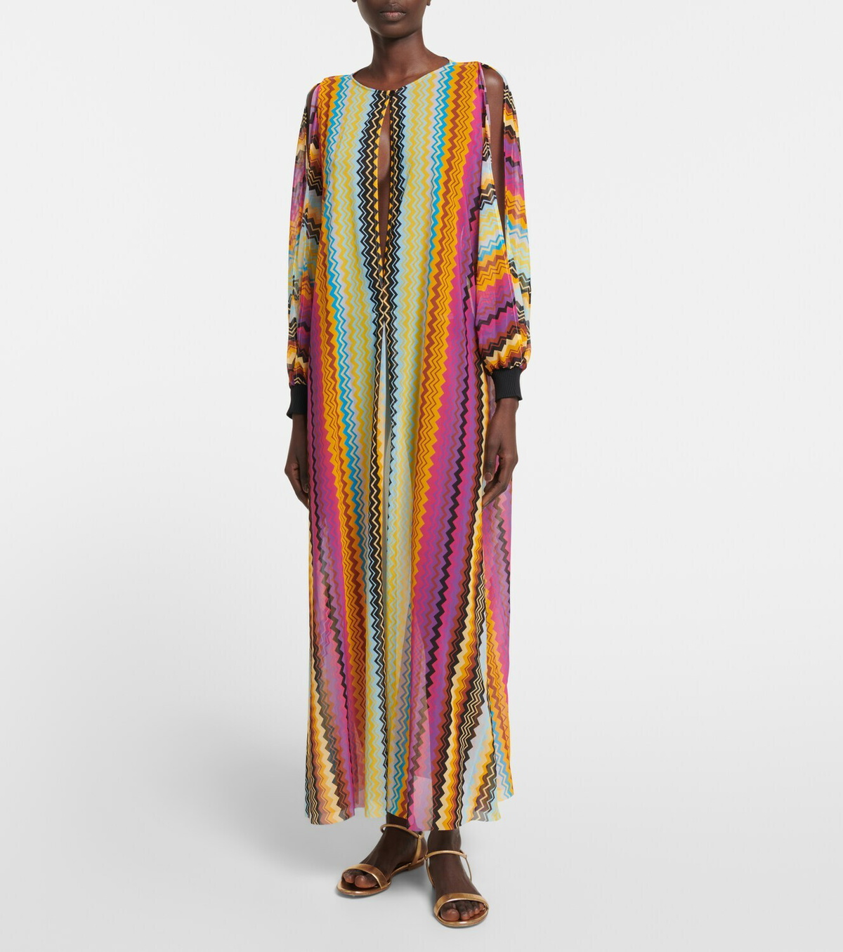 Missoni Mare Zig Zag Tulle Beach Dress Missoni Mare