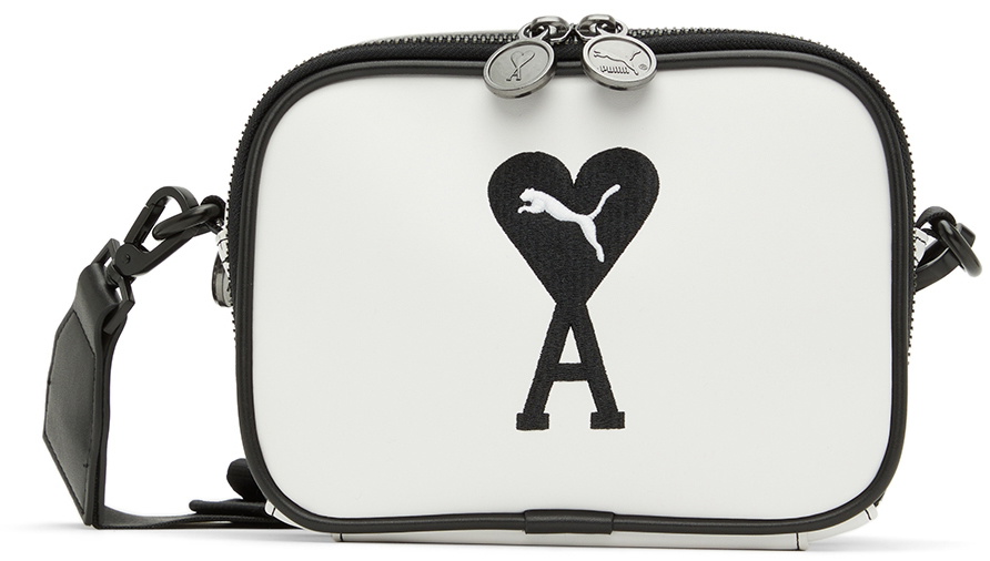 AMI Alexandre Mattiussi White Puma Edition Shoulder Bag AMI