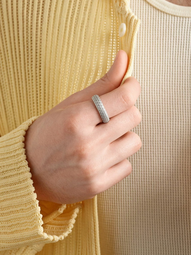 Photo: Jacquie Aiche - Textured Sterling Silver Ring - Silver