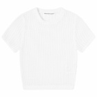 Alexander Wang Women's Logo Crop T-Shirt in White