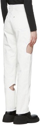 HELIOT EMIL Off-White Denim Jeans