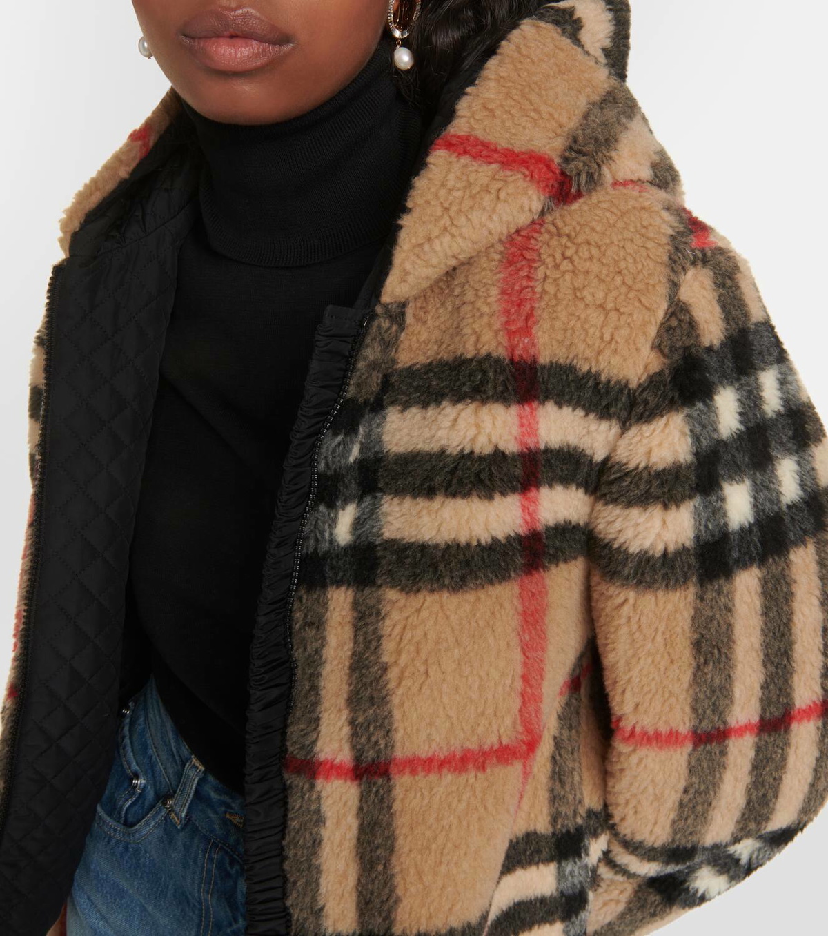 Burberry Burberry Check wool-blend jacket Burberry