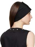 Anna Sui Black Nylon Headband