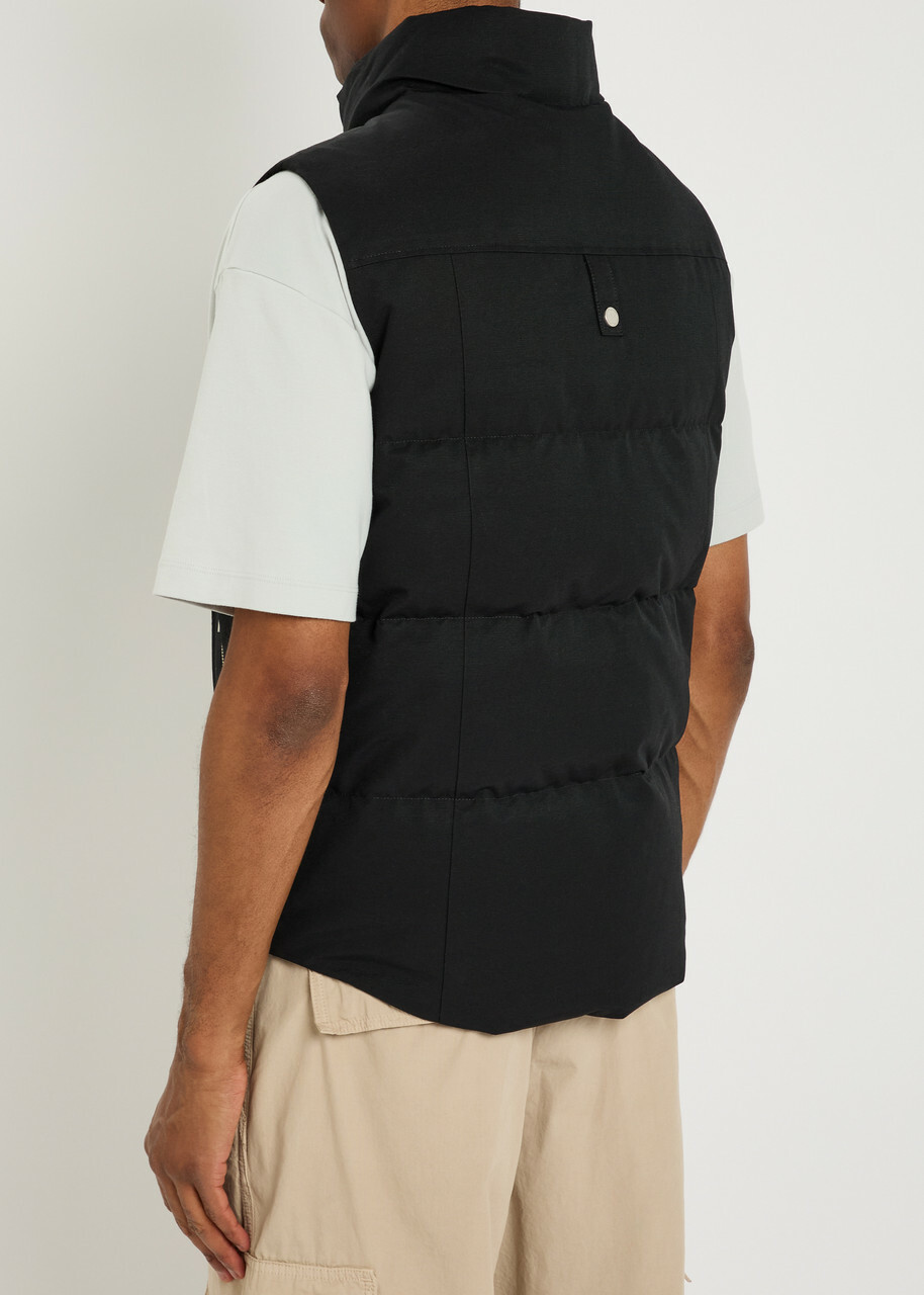 Moose Knuckles Westmount Padded Cotton-blend Gilet Black