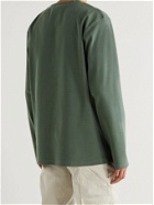 AFFIX - Logo-Print Stretch Cotton-Jersey T-Shirt - Green