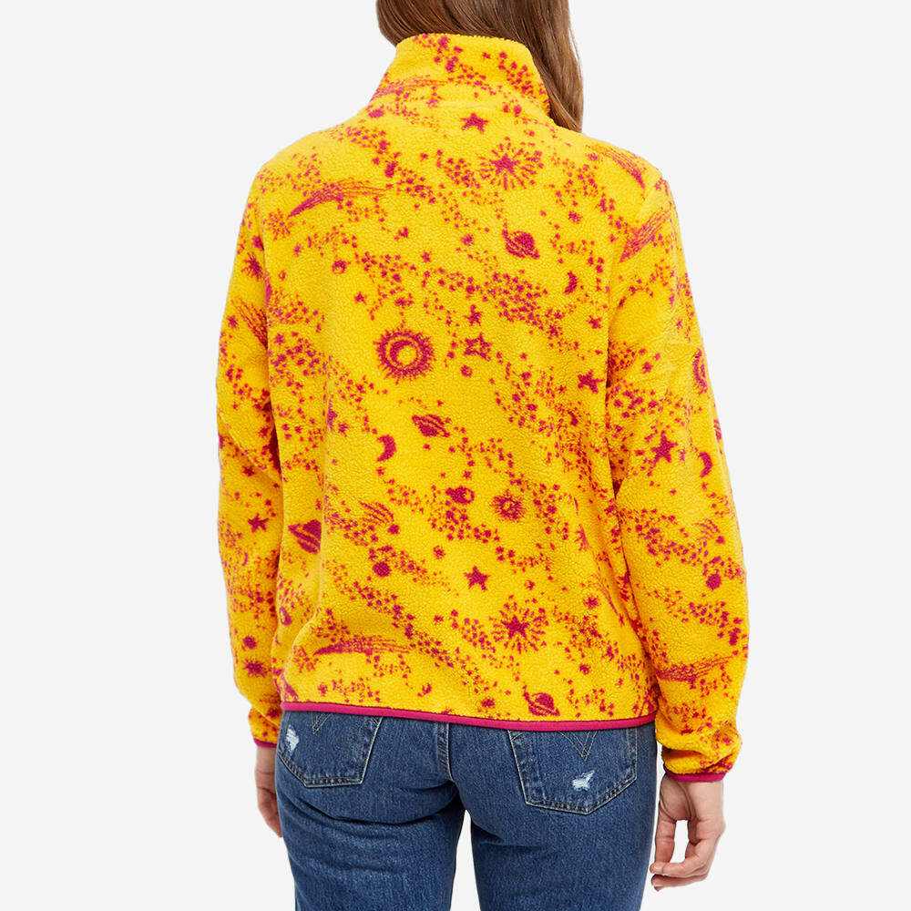 Napapijri Women's x Fiorucci Emin Curly Star Zip Fleece in Yellow