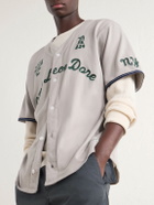 Aimé Leon Dore - Logo-Embroidered Cotton Shirt - Gray