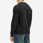 Balmain Men's Foil Paris Logo Crew Sweat in Black/Silver/Cream