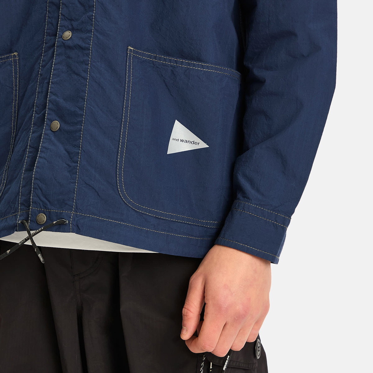 【未使用】and wander Kevlar jacket [BLUE] collection-2022ss | and wander ONLINE STORE