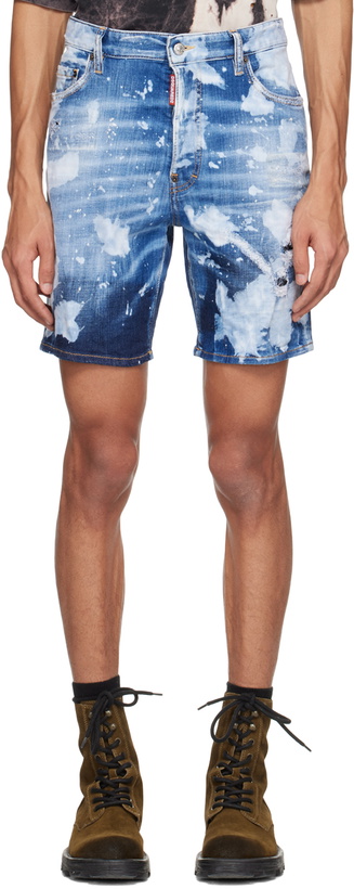 Photo: Dsquared2 Blue Marine Denim Shorts