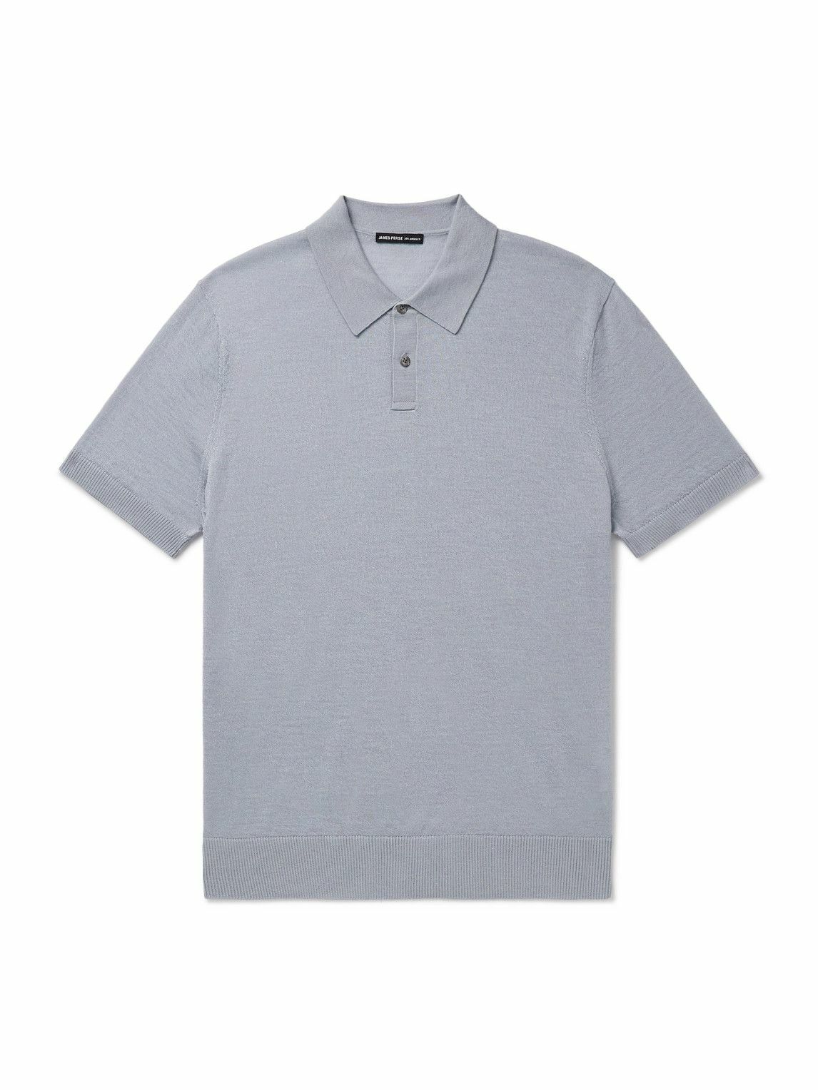 James Perse - Cashmere Polo Shirt - Blue