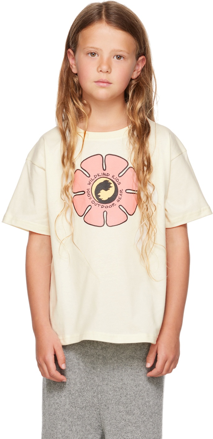 Wildkind Kids Off-White Flower Power T-Shirt