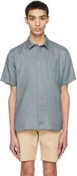Vince Blue Patch Pocket Shirt