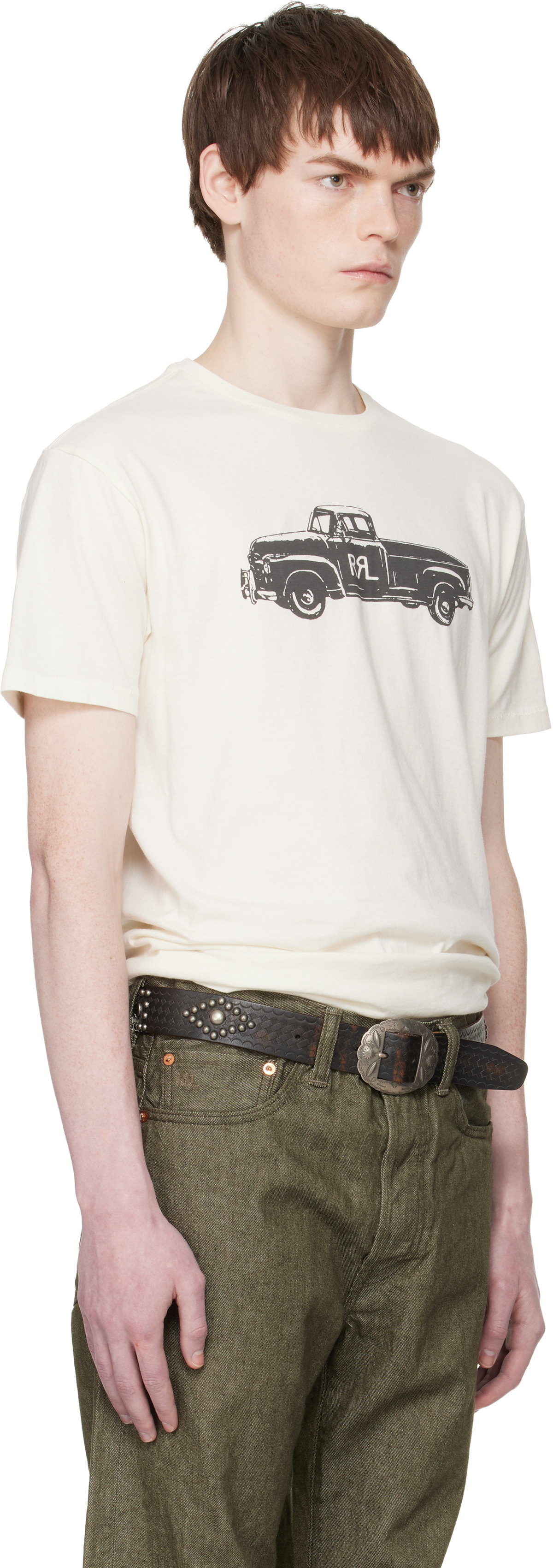 RRL Off-White Truck T-shirt