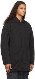 Stone Island Black Hyper Dense Mid-Length Blouson Coat