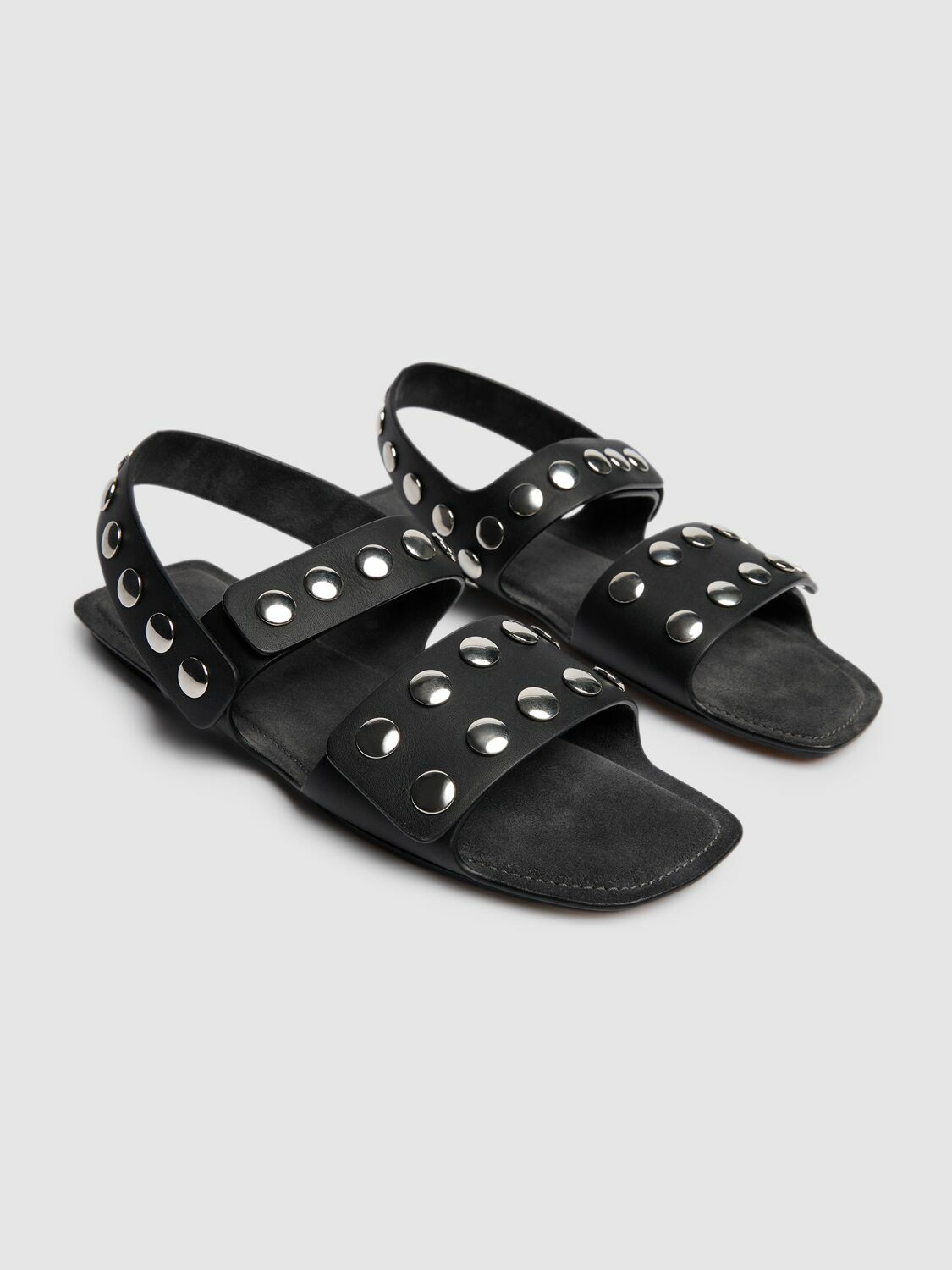 KHAITE Boden Flat Sandals with Studs