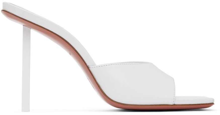 amina muaddi white heels