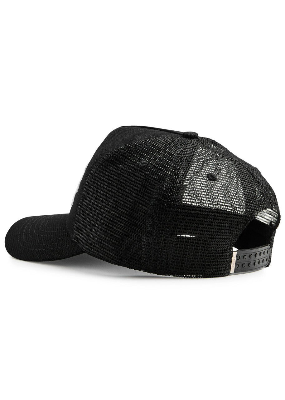 Amiri Bones Embroidered Trucker hat - Black - One Size Amiri