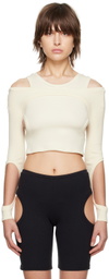 ORIENS Beige Orbit Tank Top