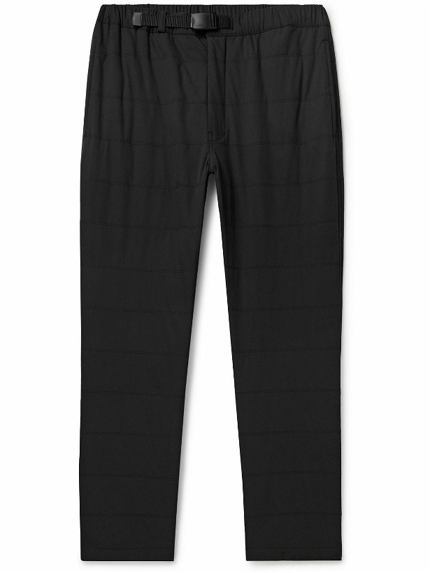 Photo: Snow Peak - Slim-Fit Belted Quilted Primeflex® Shell Trousers - Black