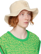 Jacquemus Beige Le Raphia 'Le Bob Bandho' Bucket Hat