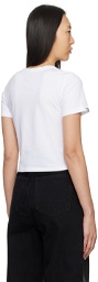 lesugiatelier White Cropped T-Shirt