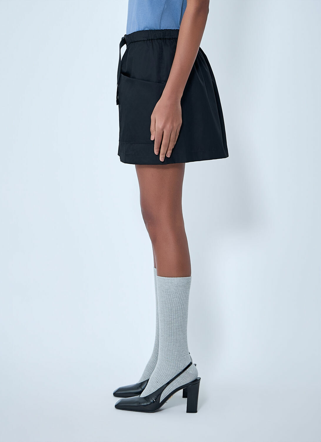 Prada Re-Nylon Belted Mini Skirt